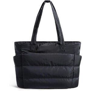 Tote Bag for Women, Lightweight Puffy Tote Bag with Compartments - Standard